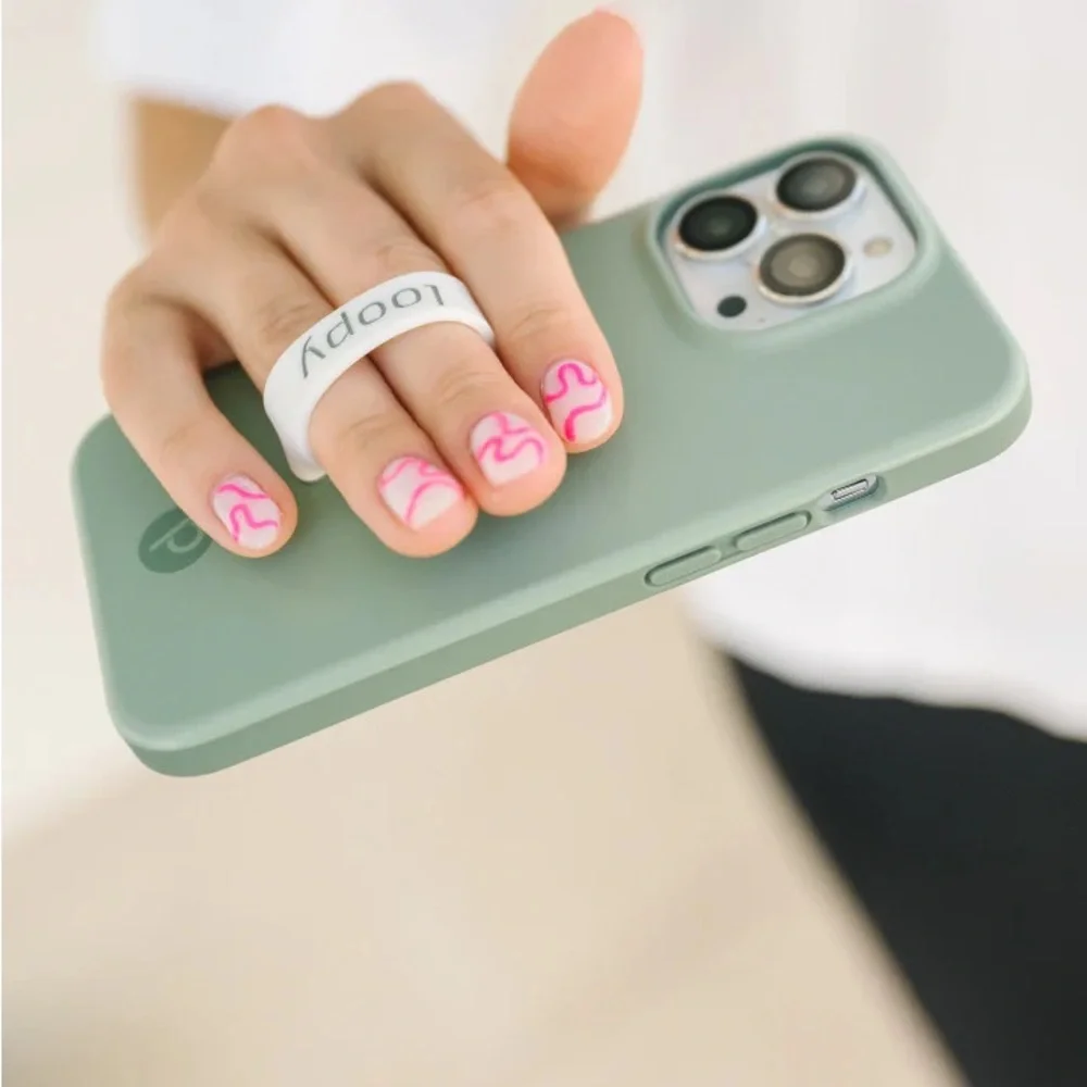Sage green loopy case